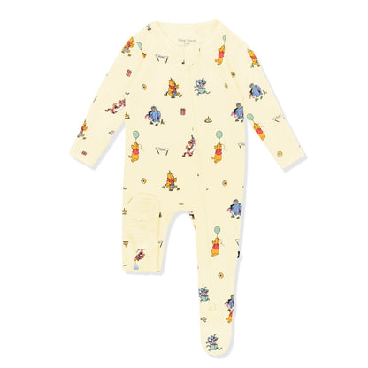 Zippered Footie in Winnie the Pooh Celebration | Kyte Baby