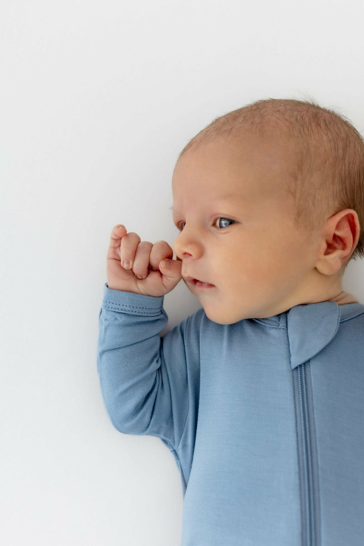 Zippered Footie in Slate | Kyte Baby