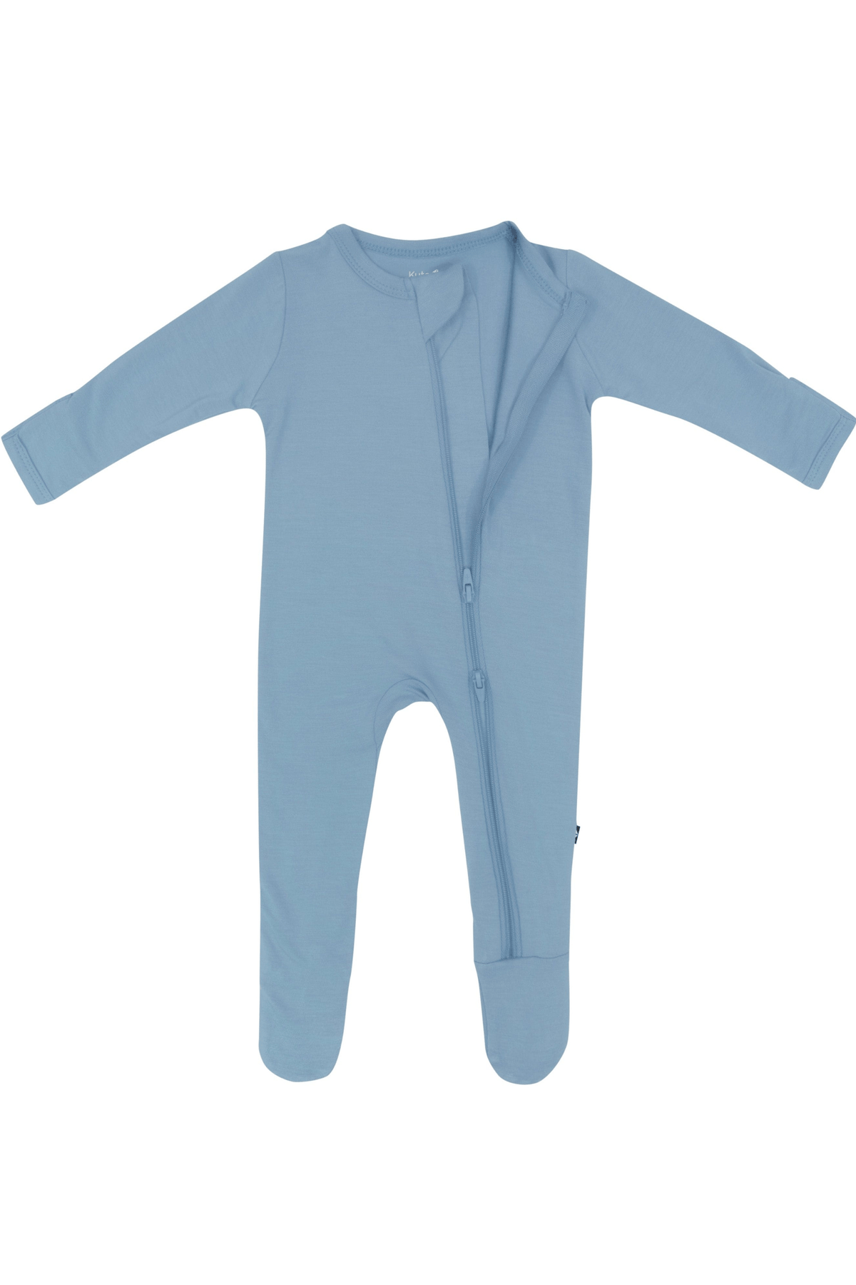 Zippered Footie in Slate | Kyte Baby