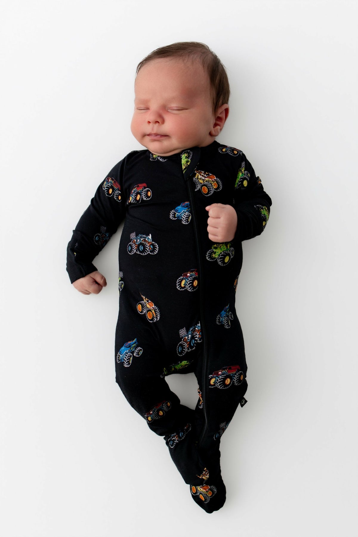 Zippered Footie in Monster Truck | Kyte Baby