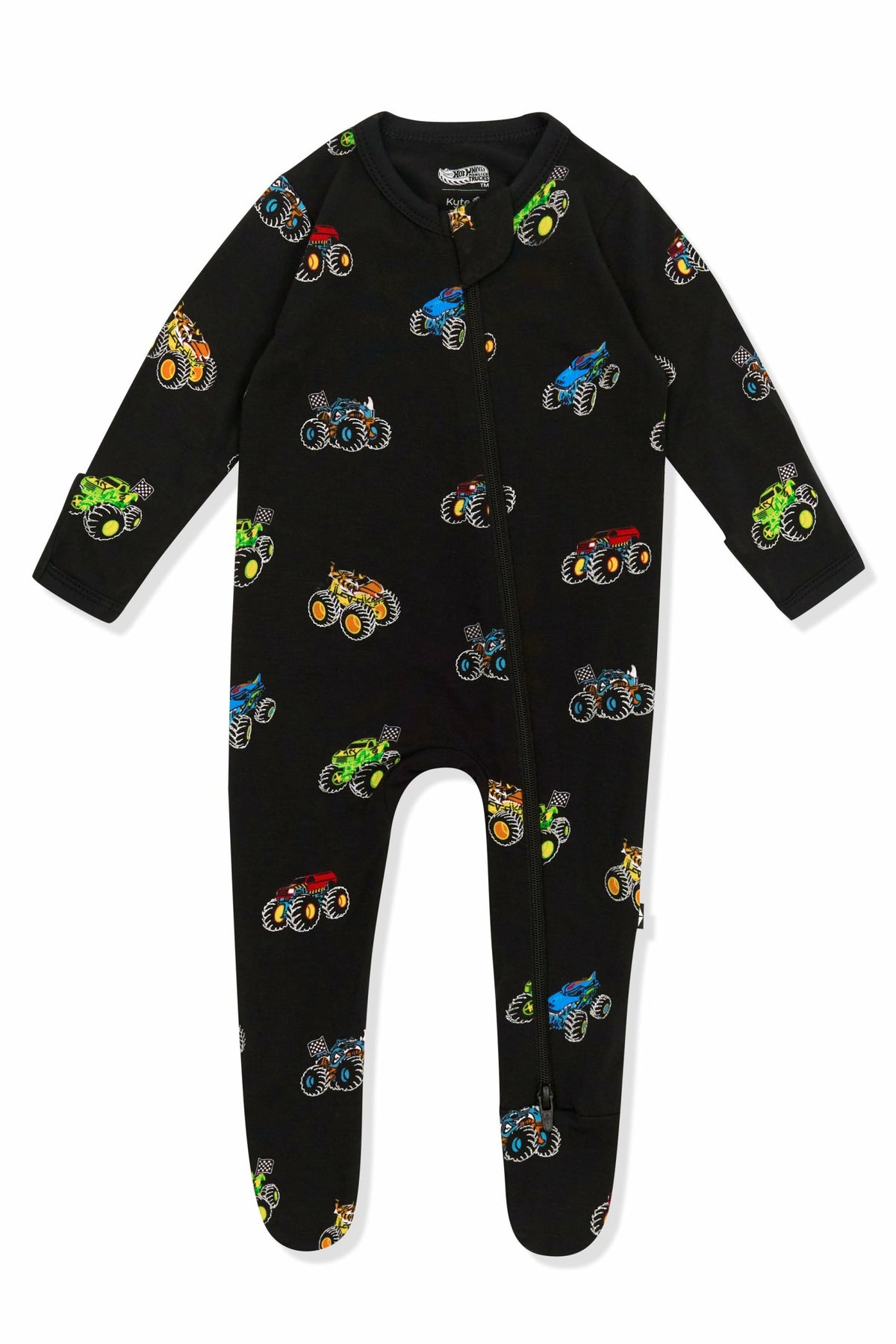 Zippered Footie in Monster Truck | Kyte Baby