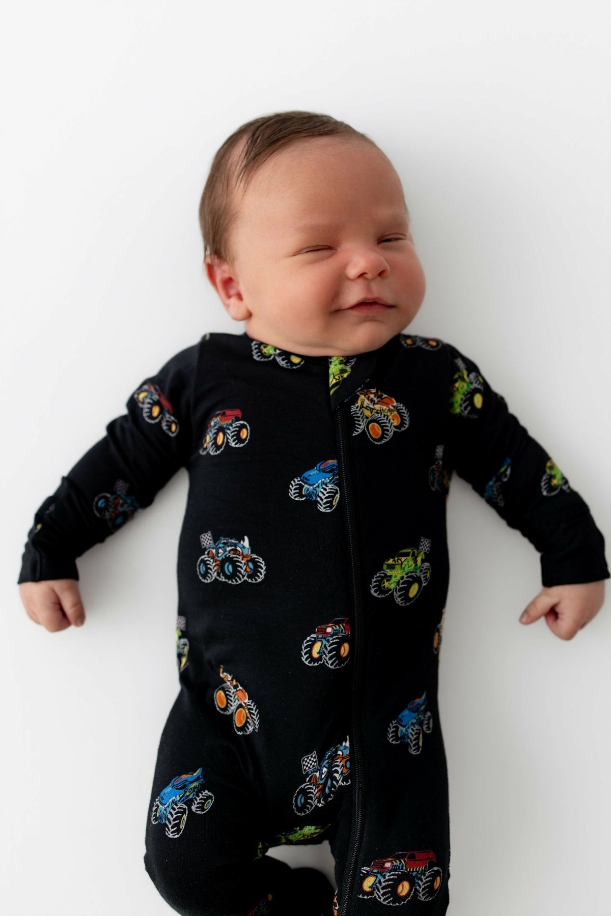 Zippered Footie in Monster Truck | Kyte Baby