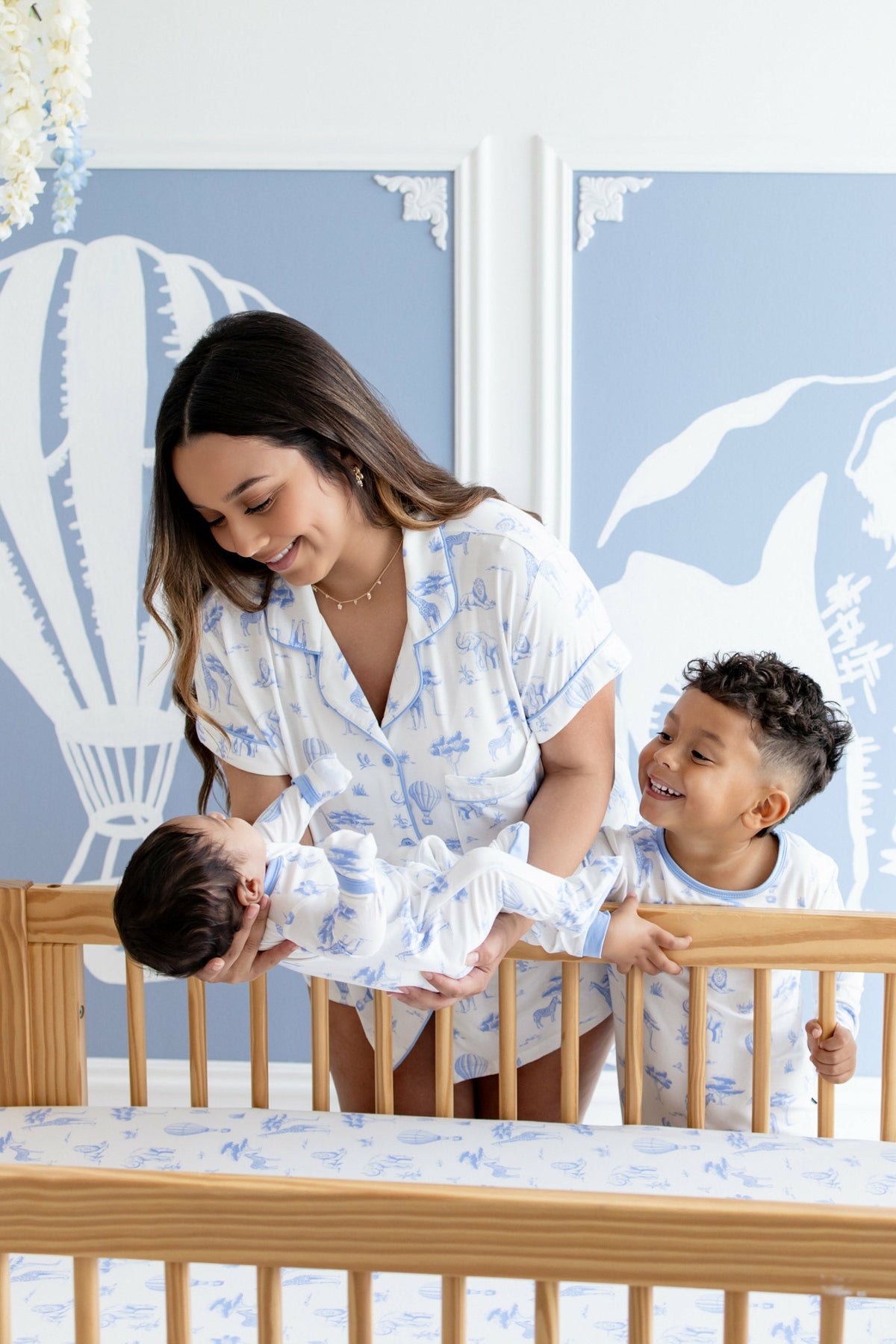 Zippered Footie in Toile Safari | Kyte Baby