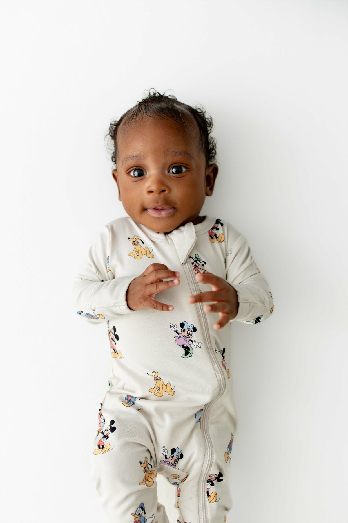 Zippered Footie in Mickey Mouse and Friends | Kyte Baby
