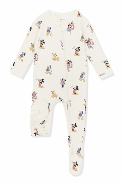 Zippered Footie in Mickey Mouse and Friends | Kyte Baby