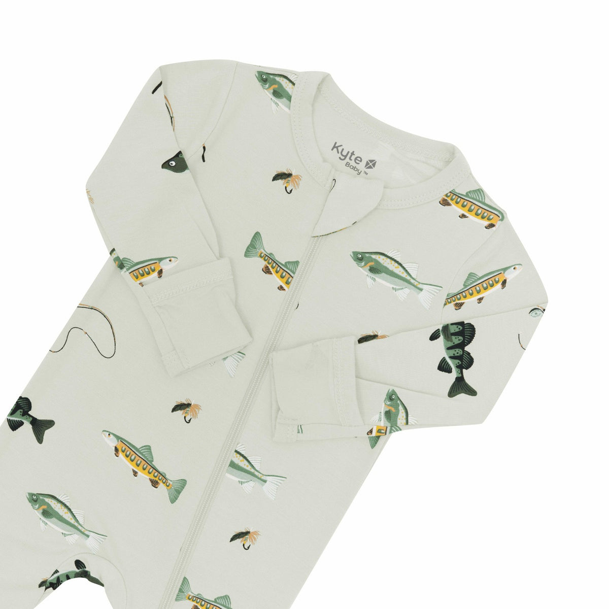 Zippered Footie in Fishing | Kyte Baby