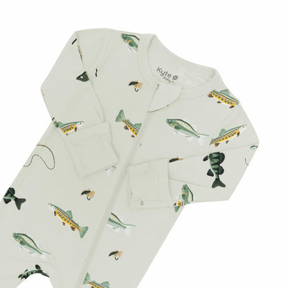 Zippered Footie in Fishing | Kyte Baby