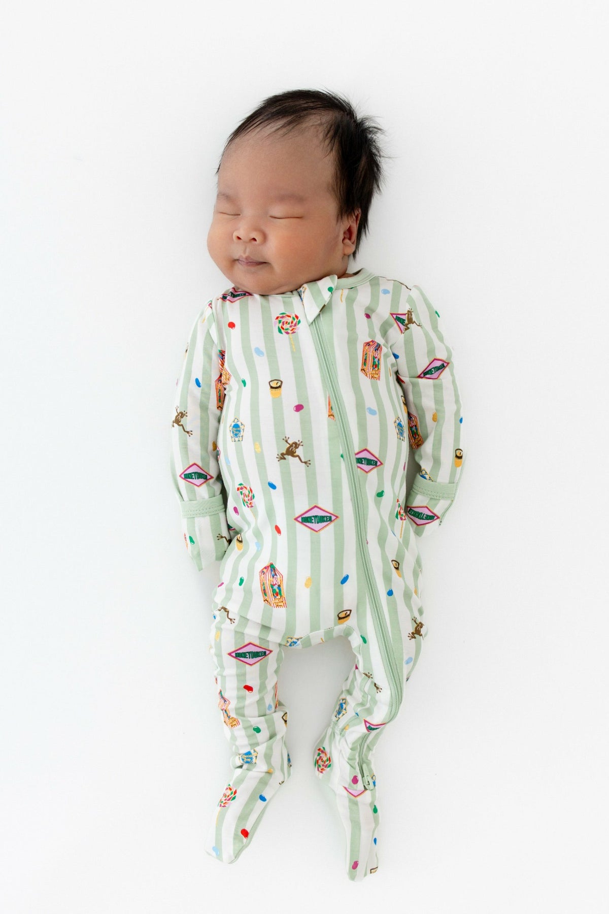 Zippered Footie in Honeydukes | Kyte Baby