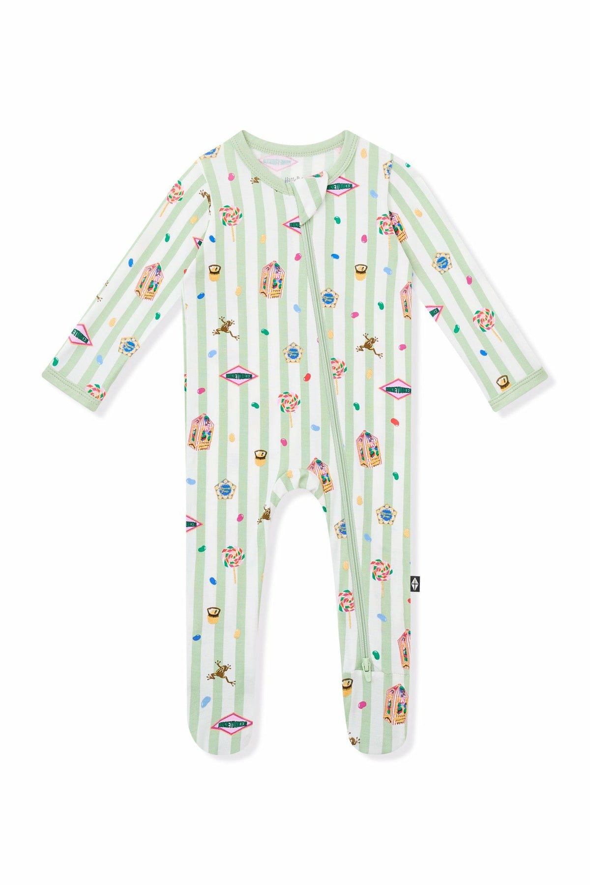 Zippered Footie in Honeydukes | Kyte Baby