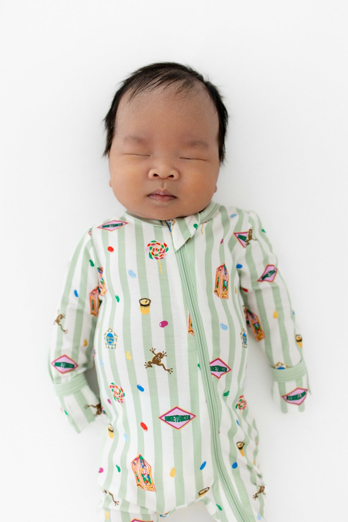 Zippered Footie in Honeydukes | Kyte Baby