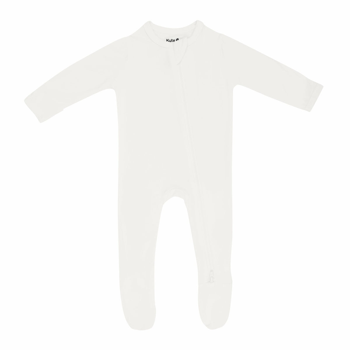 Zippered Footie in Cloud | Kyte Baby