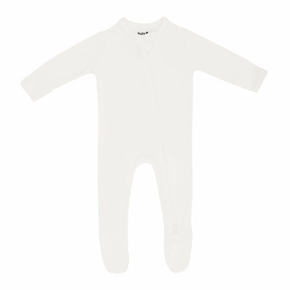 Zippered Footie in Cloud | Kyte Baby