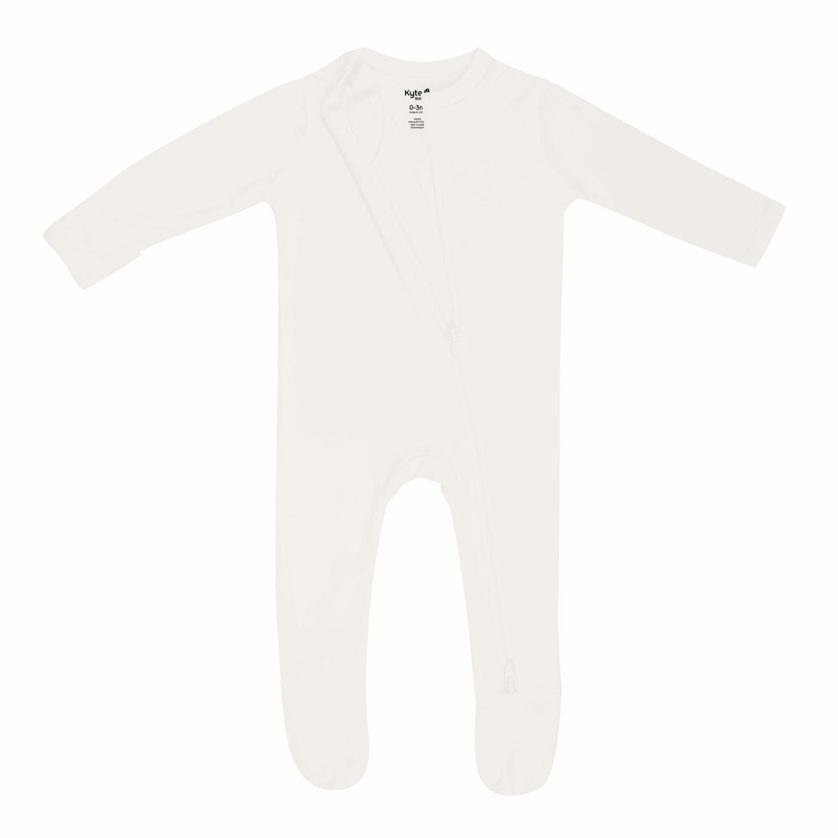 Zippered Footie in Cloud | Kyte Baby