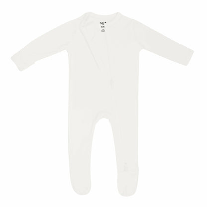 Zippered Footie in Cloud | Kyte Baby