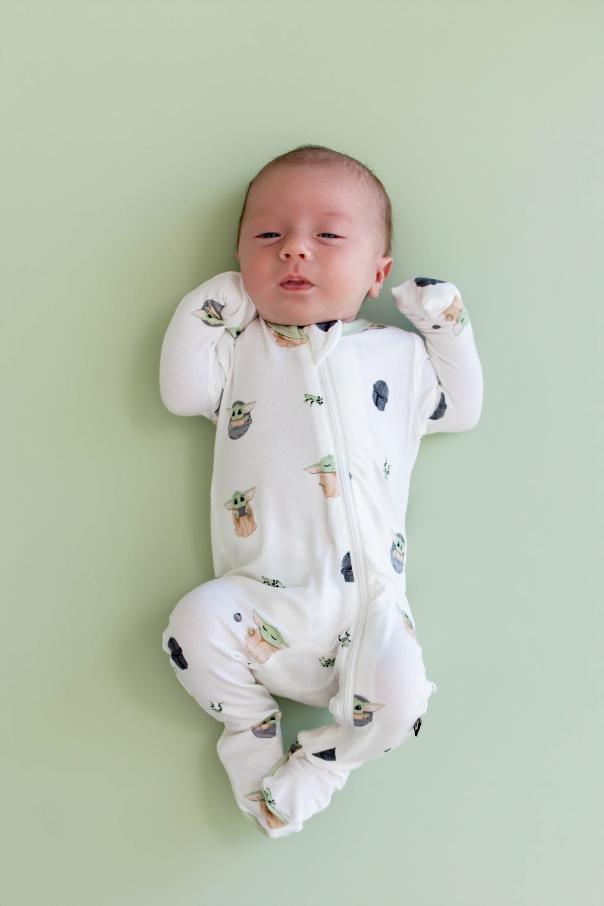 Zippered Footie in Grogu™ | Kyte Baby