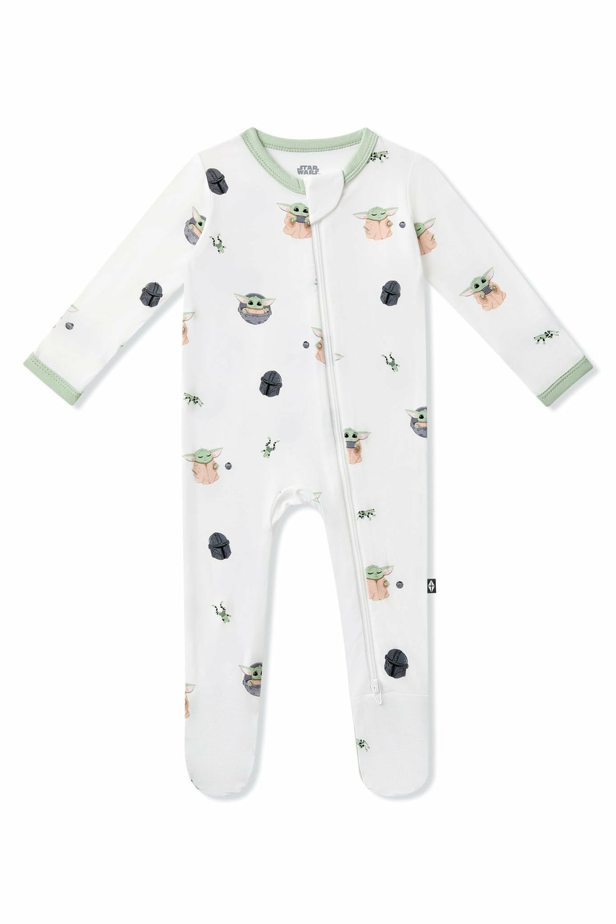 Zippered Footie in Grogu™ | Kyte Baby