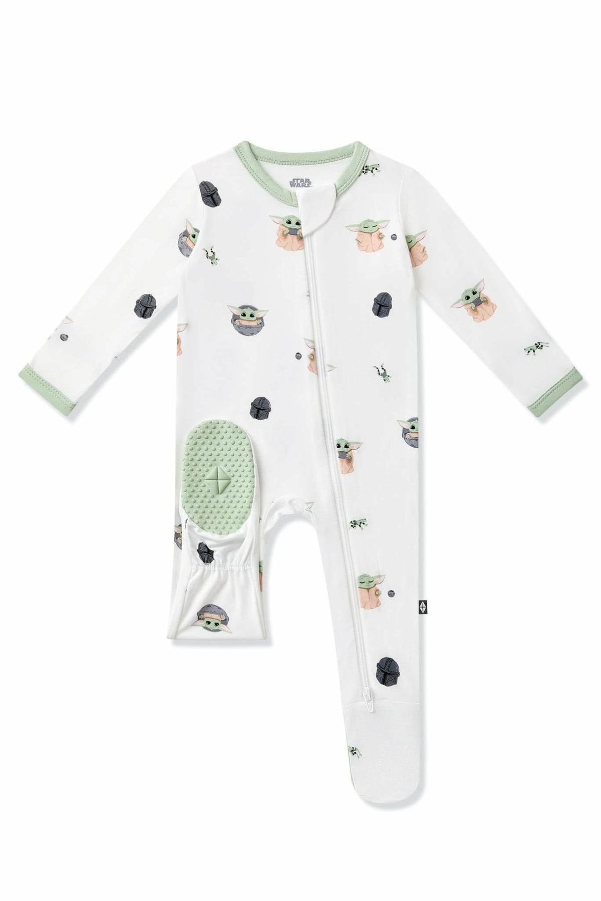 Zippered Footie in Grogu™ | Kyte Baby