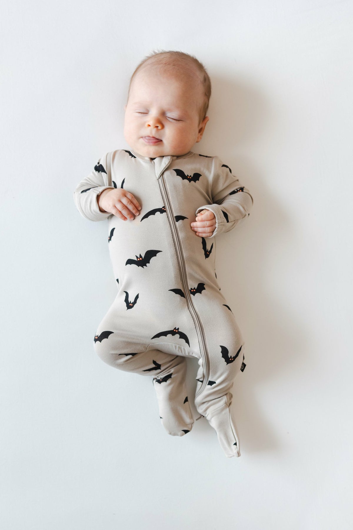 Zippered Footie in Bats | Kyte Baby