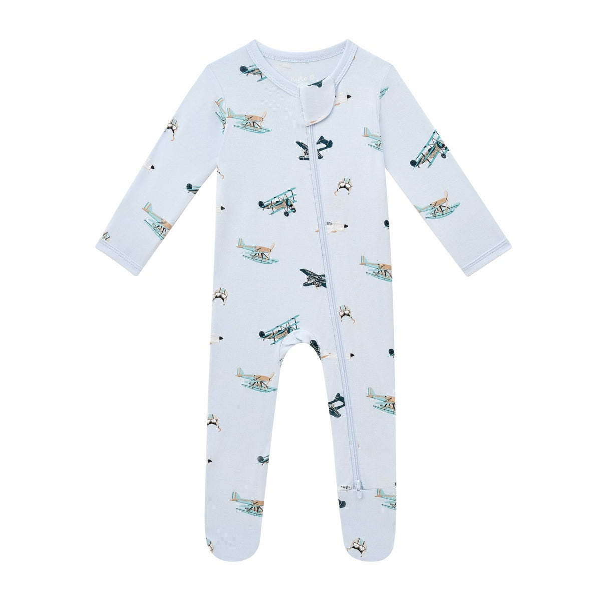 Zippered Footie in Take Off | Kyte Baby