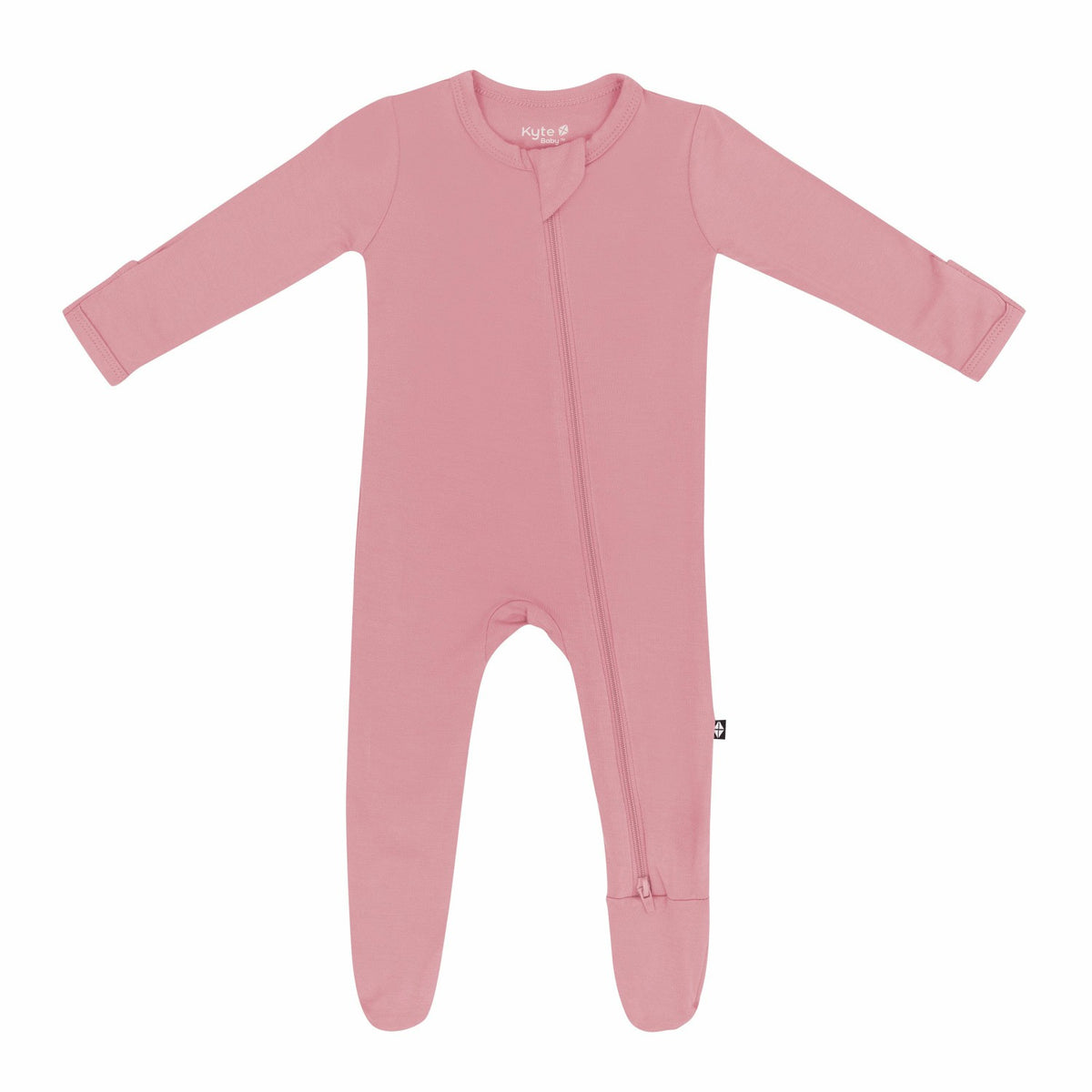 Zippered Footie in Apple Blossom | Kyte Baby