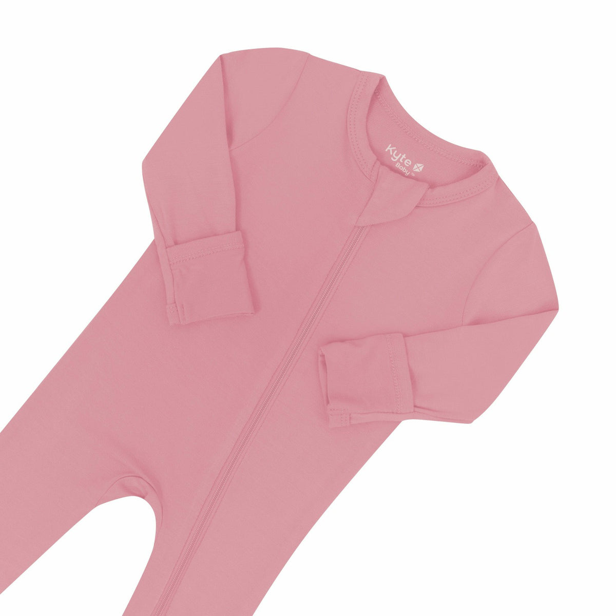 Zippered Footie in Apple Blossom | Kyte Baby