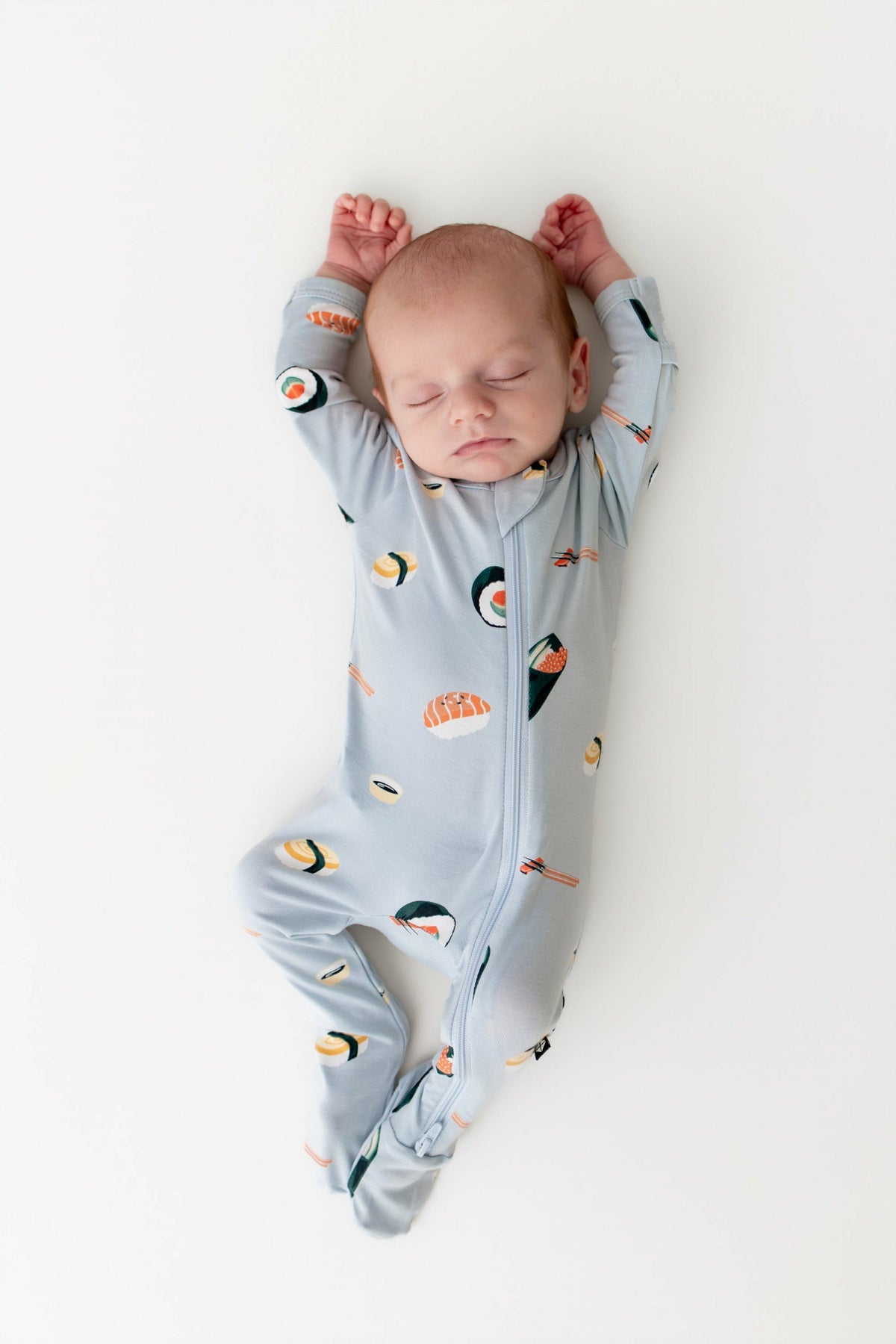 Zippered Footie in Ice Sushi | Kyte Baby
