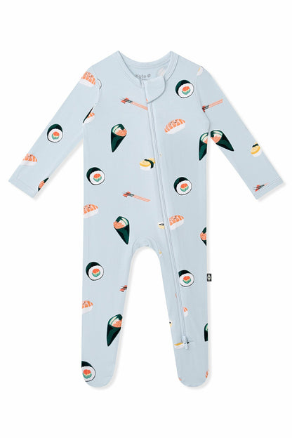 Zippered Footie in Ice Sushi | Kyte Baby