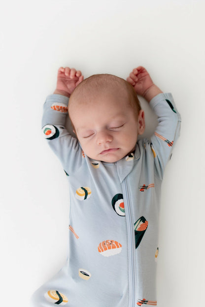 Zippered Footie in Ice Sushi | Kyte Baby