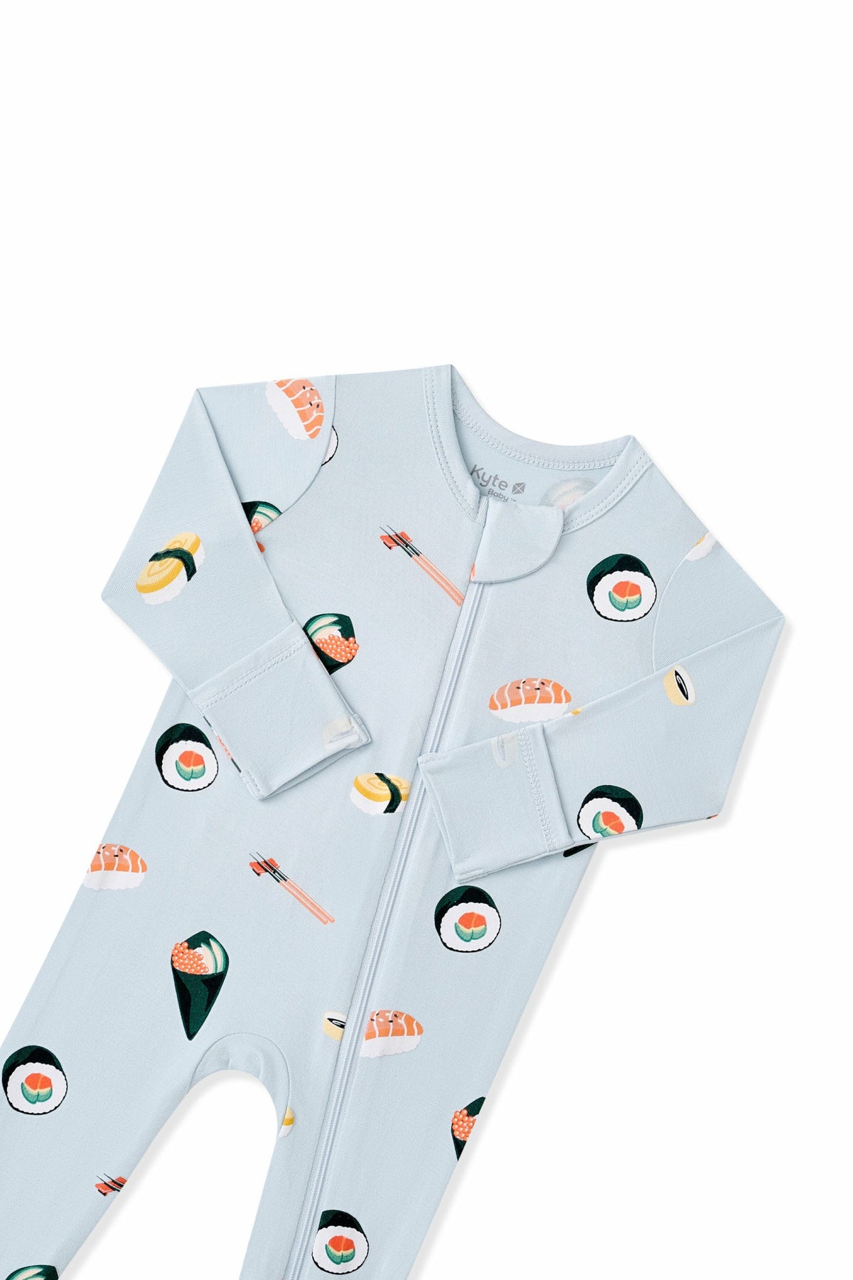 Zippered Footie in Ice Sushi | Kyte Baby