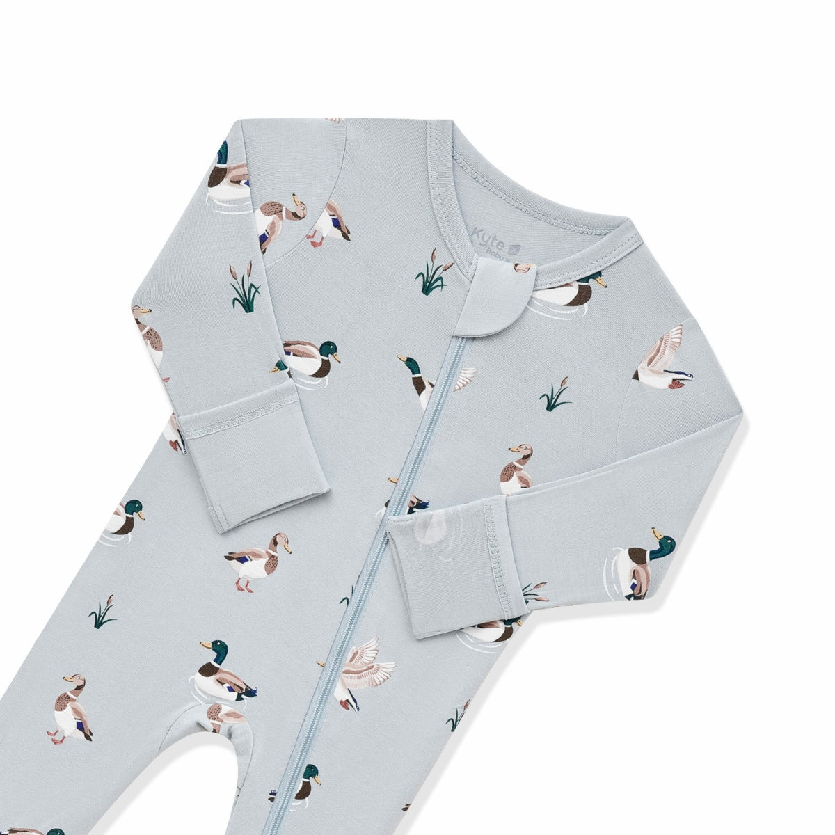 Zippered Footie in Mallard Duck | Kyte Baby