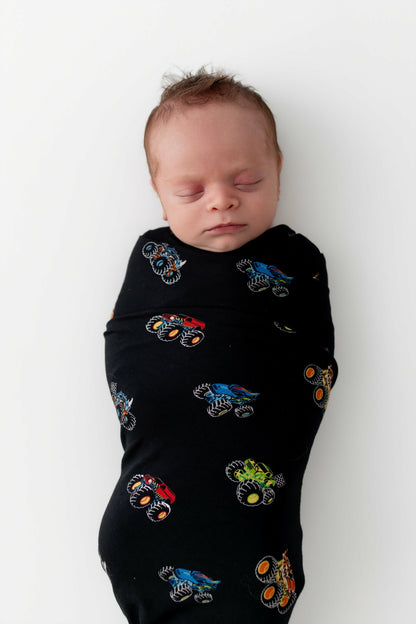 Swaddle Blanket in Monster Truck | Kyte Baby
