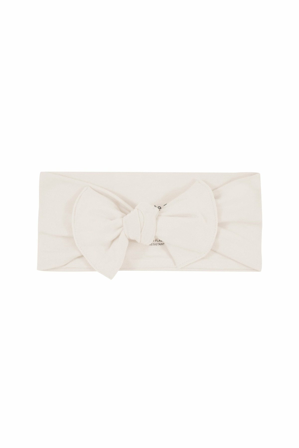 Knotted Bow Headband in Oat | Kyte Baby
