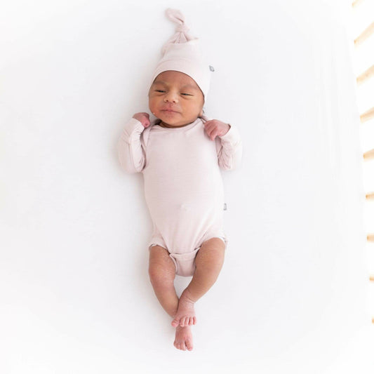 Baby and Toddler Knotted Cap in Blush | Kyte Baby