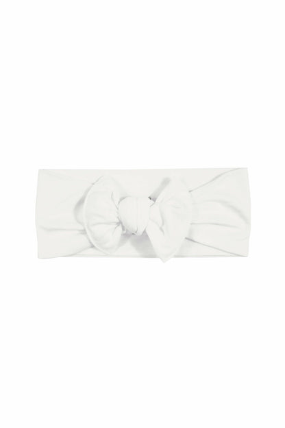 Knotted Bow Headband in Cloud | Kyte Baby