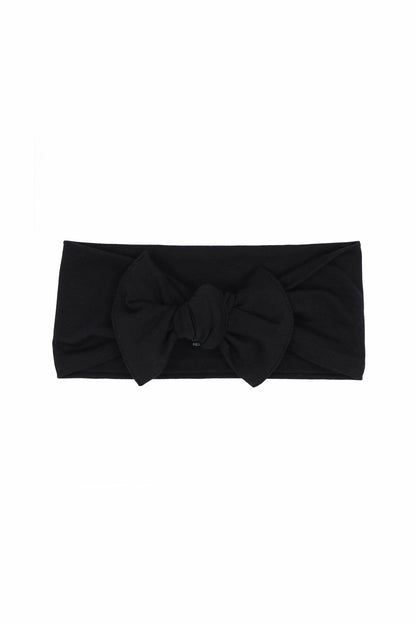 Knotted Bow Headband in Midnight | Kyte Baby