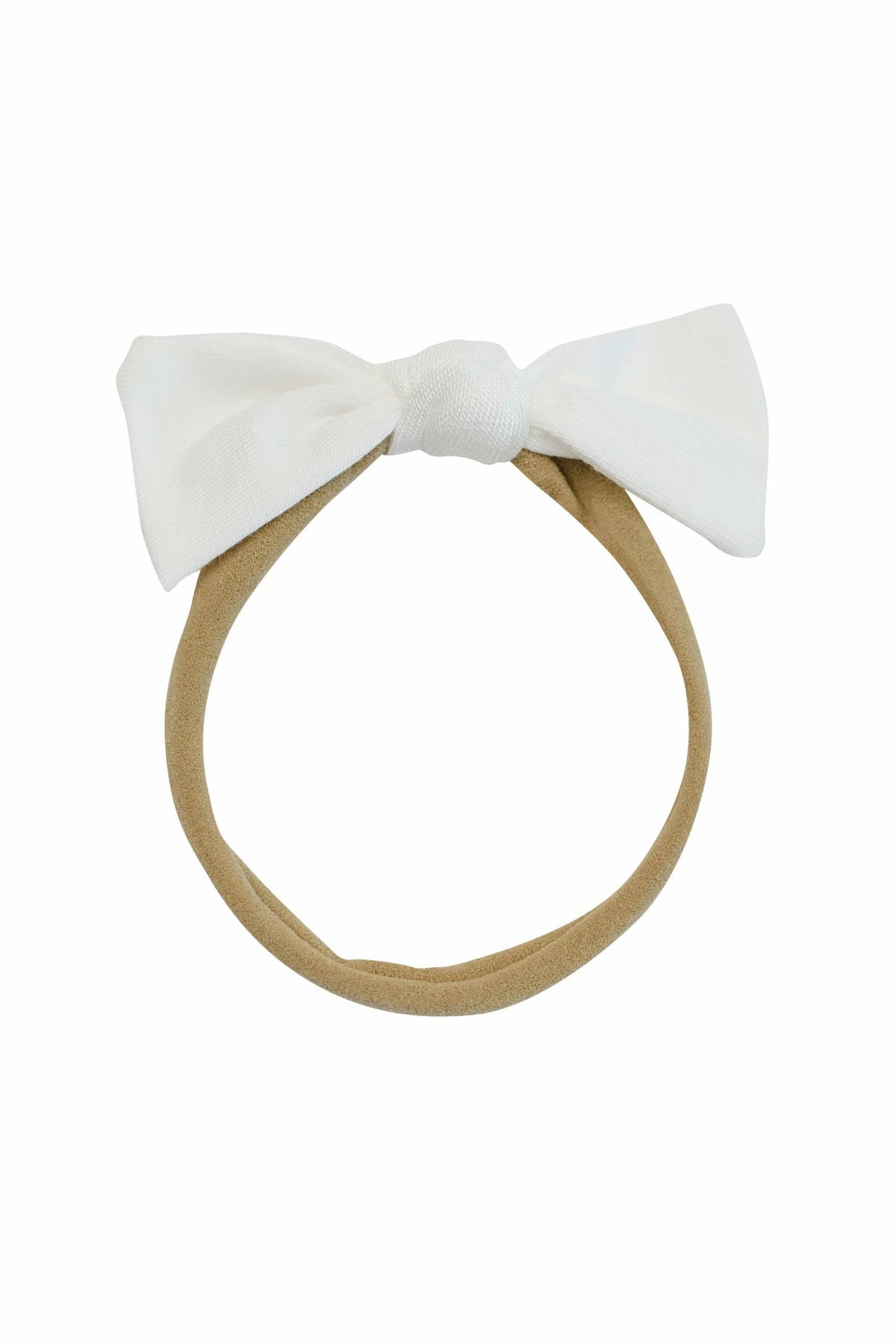 Tiny Nylon Bow in Cloud | Kyte Baby