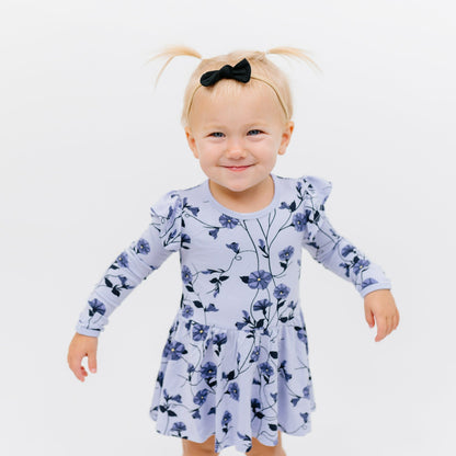 Tiny Nylon Bow in Midnight | Kyte Baby