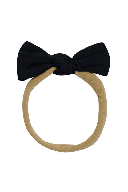 Tiny Nylon Bow in Midnight | Kyte Baby