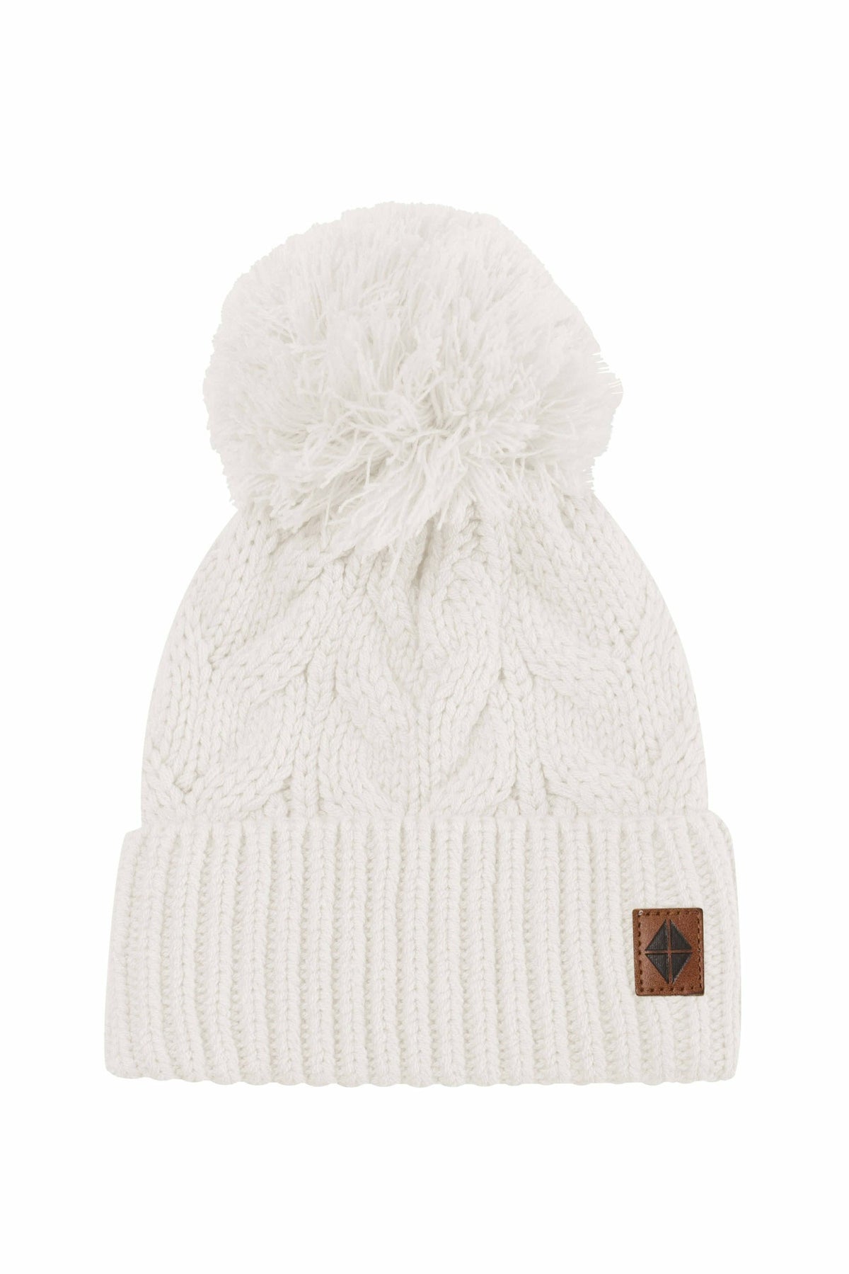 Chunky Cable Knit Beanie in Oat | Kyte Baby