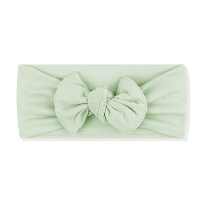 Knotted Bow Headband in Basil | Kyte Baby