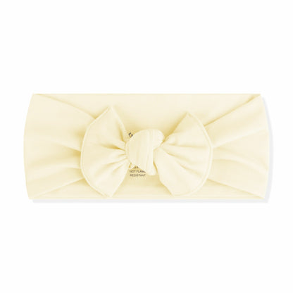 Knotted Bow Headband in Chamomile | Kyte Baby