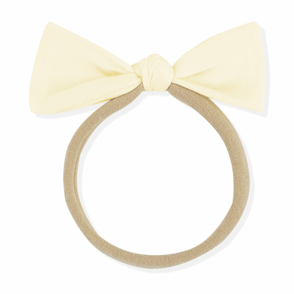 Tiny Nylon Bow in Chamomile | Kyte Baby