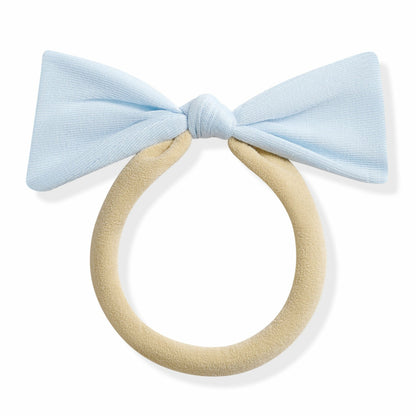 Tiny Nylon Bow in Breeze | Kyte Baby