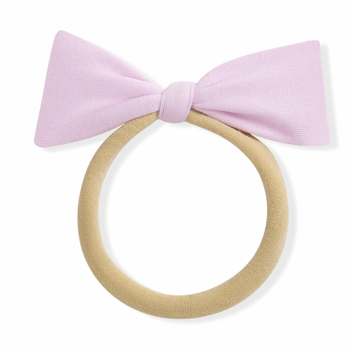 Tiny Nylon Bow in Thistle | Kyte Baby