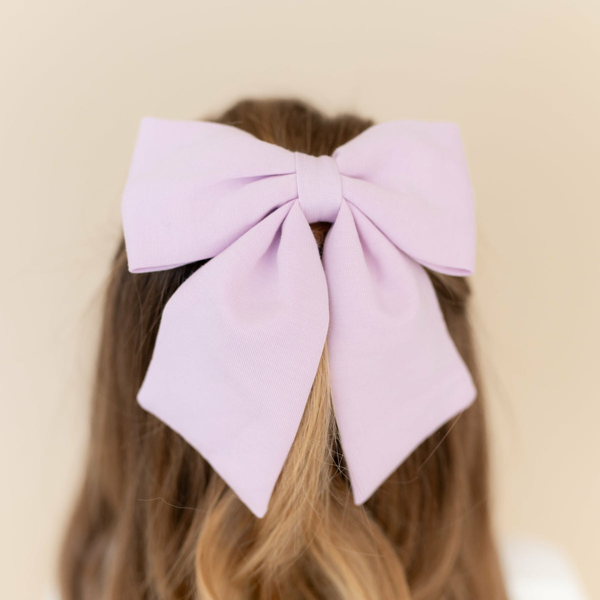 Large Alligator Clip Bow in Thistle | Kyte Baby