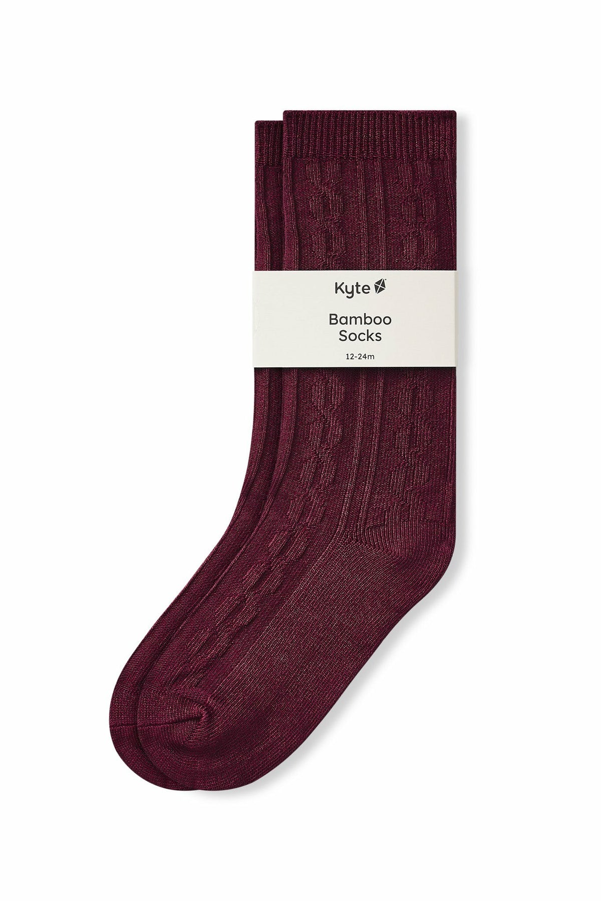 Knee High Socks in Burgundy | Kyte Baby
