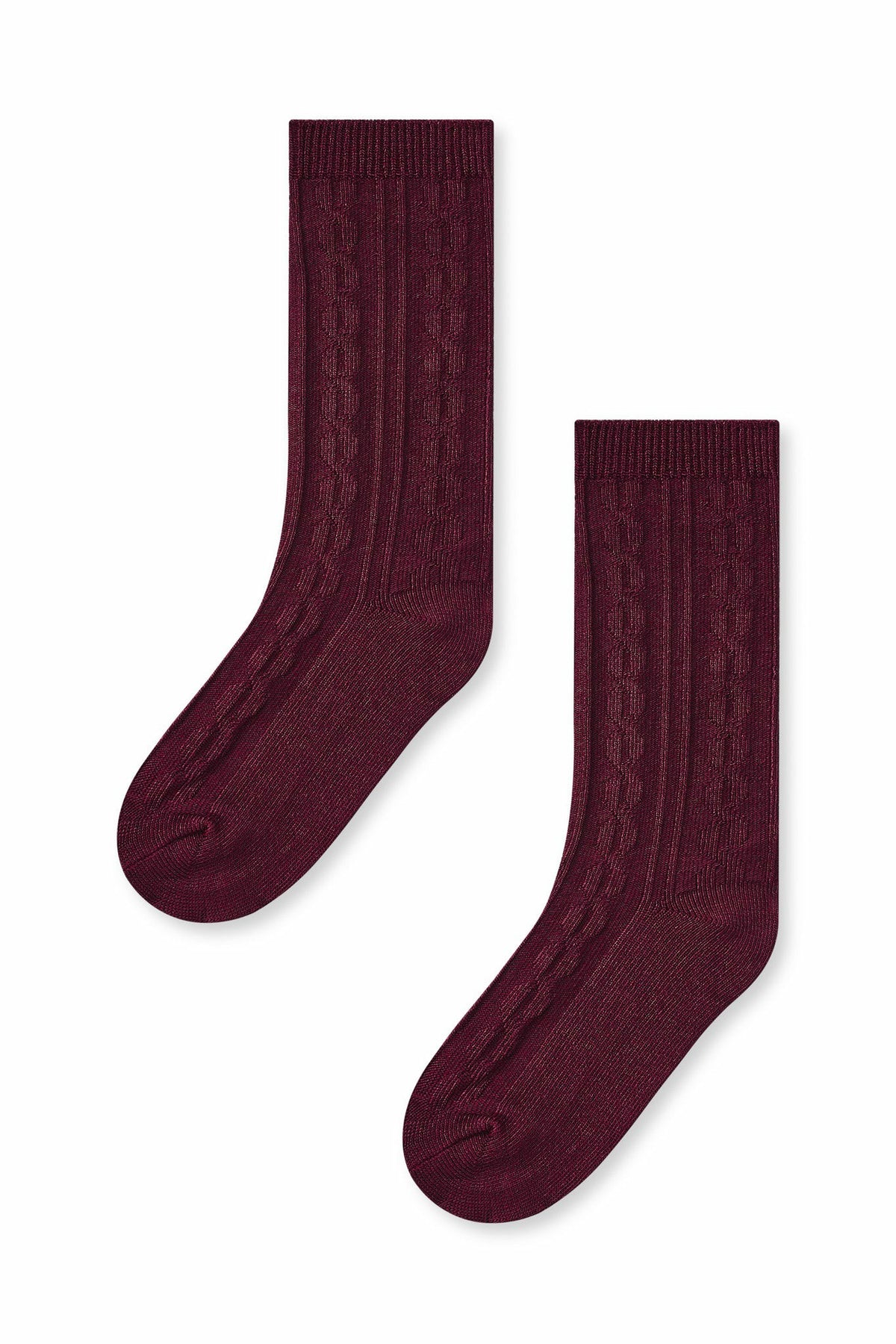 Knee High Socks in Burgundy | Kyte Baby
