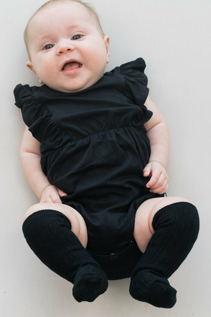 Baby and Toddler Knee High Socks in Midnight | Kyte Baby