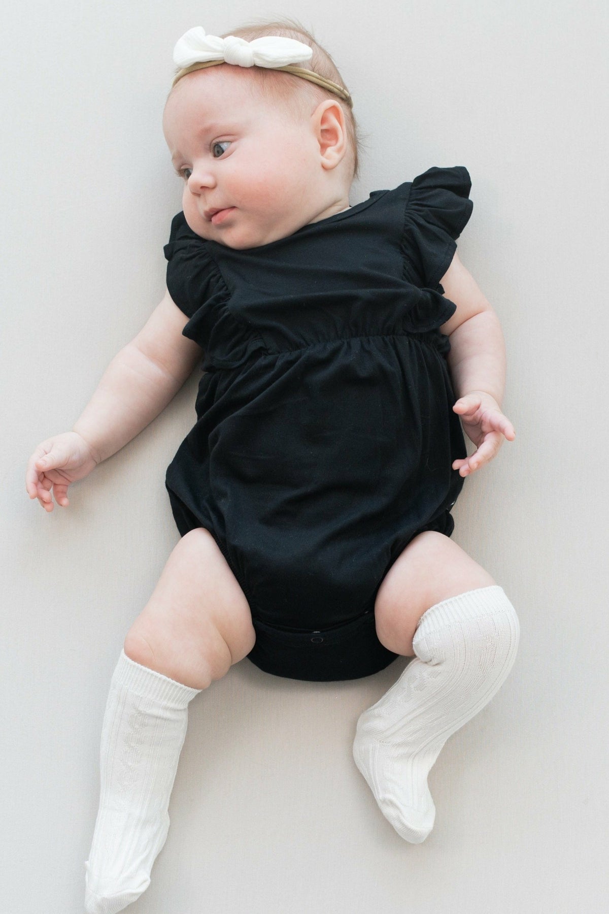 Knee High Socks in Oat | Kyte Baby