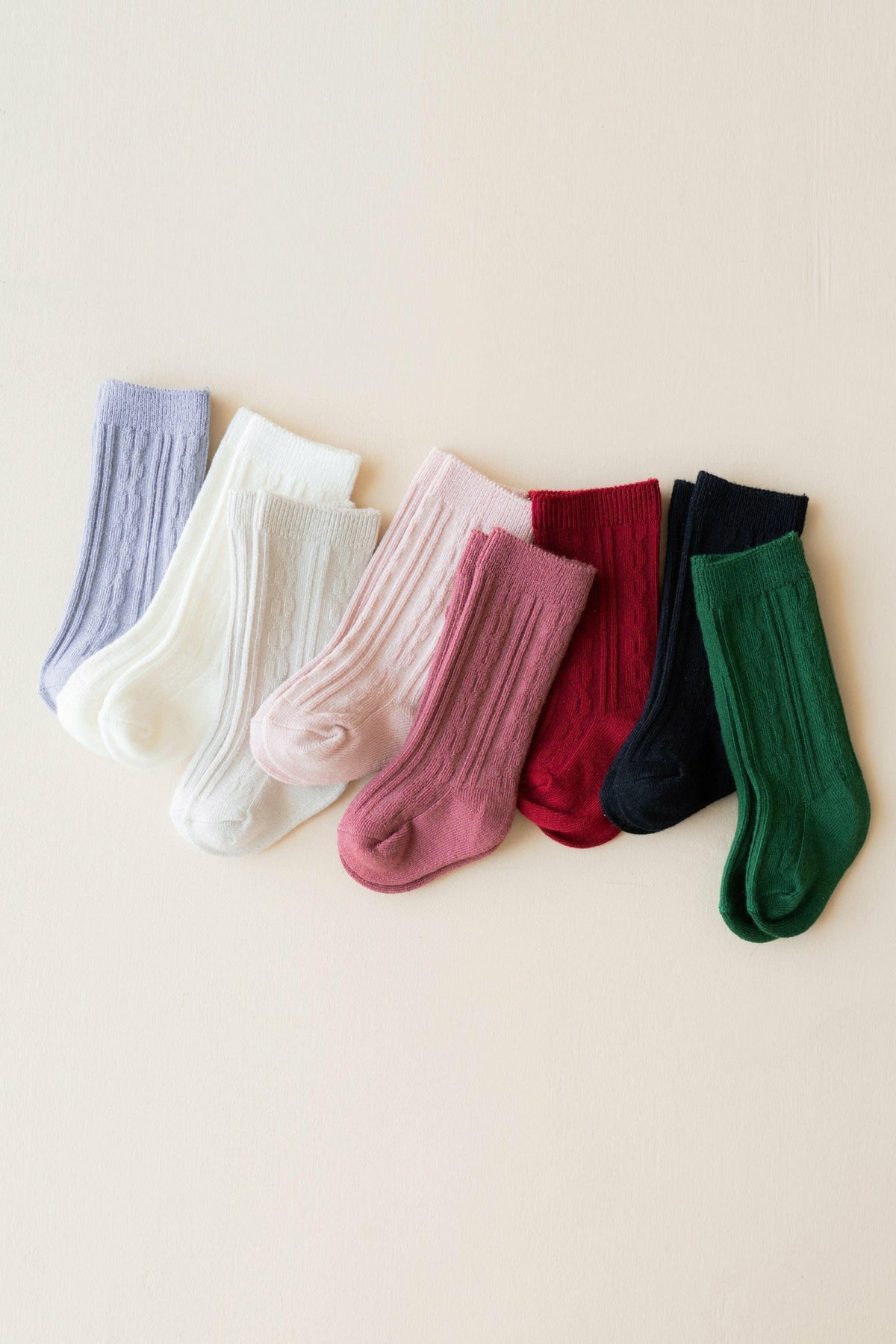 Knee High Socks in Oat | Kyte Baby
